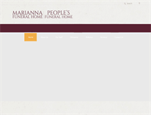 Tablet Screenshot of mariannafuneralhome.com